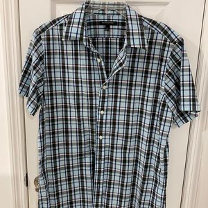 Banana Republic button down short sleeves shirt L